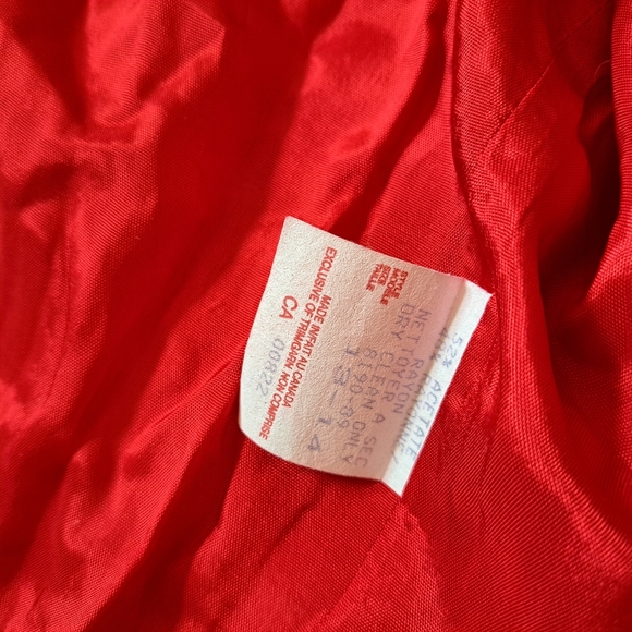 🇨🇦 Vintage Lori Ann Montreal Red Formal Gown Size 14 – Strappy Bustier Maxi - Picture 6 of 9